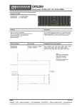 Dataram DRS280/2048 memory module