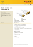 DeLOCK 1.0m mini DVI-DVI M/M