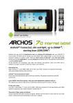 Archos 70 Internet Tablet 8gb 8GB Black