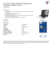V7 22.0" Privacy Filter for desktop and notebook monitors 16:10