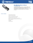 Trendnet TE100-MGBFX network transceiver module