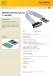 DeLOCK MiniPCIe I/O PCIe full size 1 x Parallel