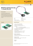DeLOCK MiniPCIe I/O PCIe full size 1 x Seriell RS-232