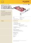 DeLOCK PCI Express Card/2x USB 3.0/2x SATA