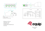 Equip 124260 telephone splitter