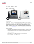 Cisco 9971 6lines TFT Wi-Fi Wired handset Black
