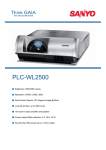 Sanyo PLC-WL2500A data projector