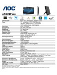 AOC E1649FWU LED display