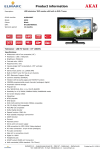 Akai ALED1905TWE 19" HD-Ready White LED TV