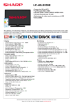 Sharp LC-40LE530E LED TV