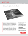 Peerless PSM-UNV-W project mount