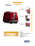 DeLonghi CTO2003R toaster