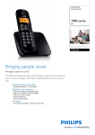 Philips CD1811B/BE telephone