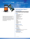 Samsung Galaxy Player 4.0 YP-G1CWY
