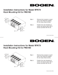 Bogen RPK79 mounting kit