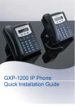Grandstream Networks GXP1200 2lines Wired handset Black