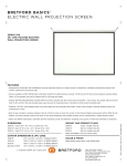 Bretford 7022-M projection screen