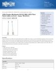 Tripp Lite 10Gb Duplex Multimode 50/125 OM3 LSZH Fiber Patch Cable, (LC/LC) - Aqua, 7M (23-ft.)