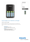 Philips MultiLife Battery charger SCB1490NB