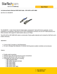 StarTech.com 1m External Serial Attached SCSI SAS Cable - SFF-8470 to SFF-8088