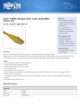 Tripp Lite Cat5e 350MHz Molded Patch Cable (RJ45 M/M) - Yellow, 6-ft.