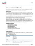 Cisco Server/CCX 8.5 7816-I5 App 1xCPU 4GB RAM