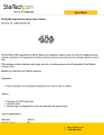 StarTech.com 50 Pkg M6 Cage Nuts for Server Rack Cabinet