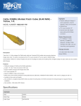 Tripp Lite Cat5e 350MHz Molded Patch Cable (RJ45 M/M) - Yellow, 1-ft.