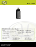 Gear Head SD/MS All In One Card Reader