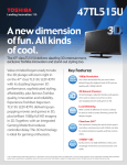 Toshiba 47TL515U 47" Full HD 3D compatibility Wi-Fi Black LED TV