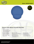 Gear Head MPWR4100BLU mouse pad