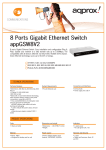 Approx 8-Port Gigabit Ethernet Switch