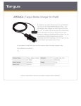 Targus APD04CA mobile device charger