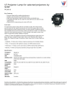 V7 Projector Lamp for selected projectors by SONY