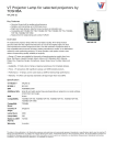 V7 Projector Lamp for selected projectors by TOSHIBA