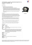 V7 Projector Lamp for selected projectors by HITACHI, DUKANE, 3M,
