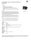 V7 Projector Lamp for selected projectors by ACER, DELL