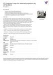 V7 Projector Lamp for selected projectors by MITSUBISHI