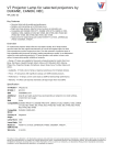 V7 Projector Lamp for selected projectors by DUKANE, CANON, NEC,