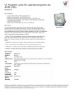V7 Projector Lamp for selected projectors by ACER, DELL