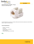 StarTech.com Cat5e RJ45 Keystone