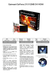 Gainward 2081 NVIDIA GeForce 210 0.5GB graphics card