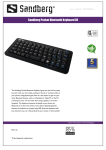 Sandberg Pocket Bluetooth Keyboard DE