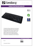 Sandberg Pocket Bluetooth Keyboard UK