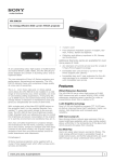Sony VPL-EW130 data projector