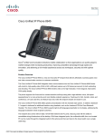 Cisco 8945 4lines TFT Wired handset Black