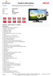Akai ALED2205TBK 22" Full HD Black LED TV