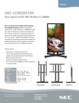NEC LCD8205-FSK flat panel floorstand