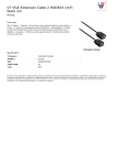 V7 VGA Extension Cable 2 HDDB15 (m/f) black 2m