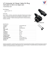 V7 Computer AC Power Cable EU Plug (Schuko) to IEC-C13 black 2m